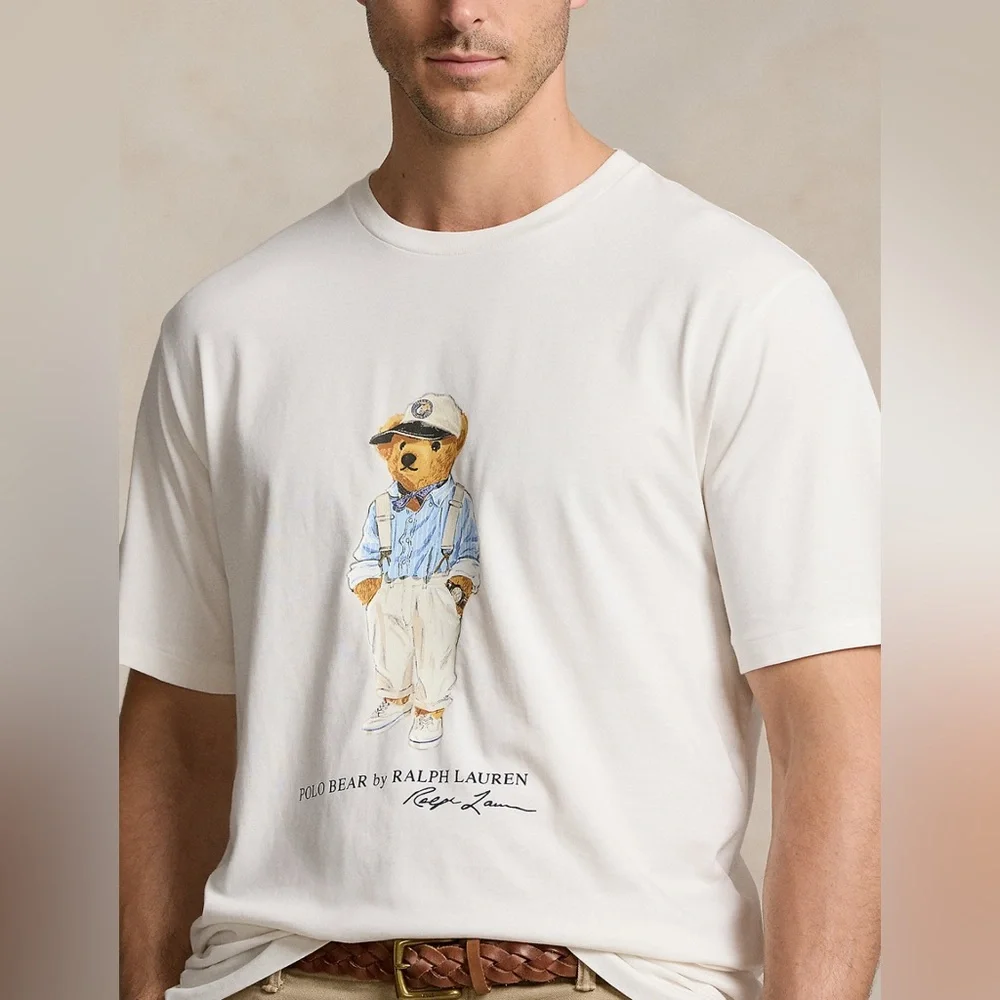 Mens POLO RALPH LAUREN POLO BEAR JERSEY T-SHIRT